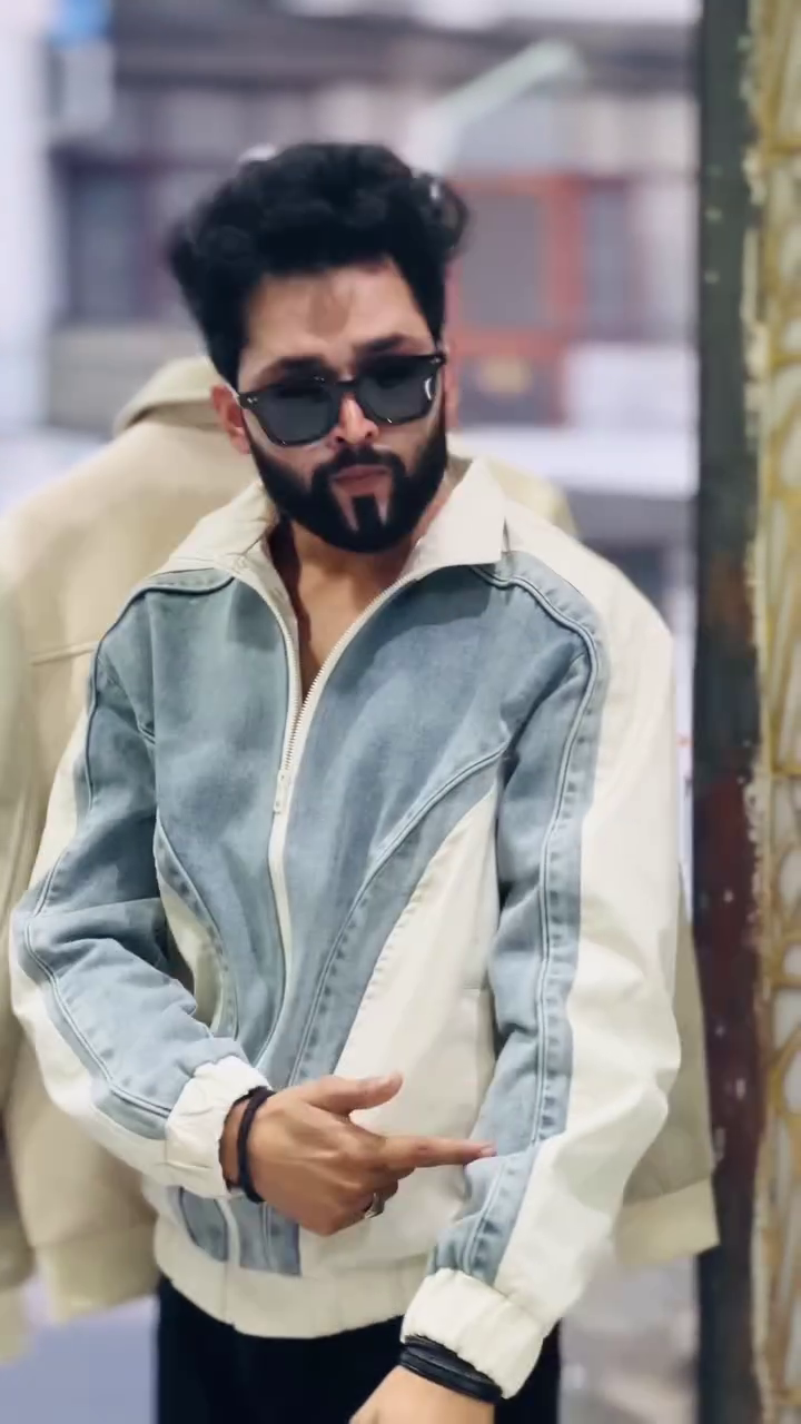 Urban Luxe Denim Fusion Jacket – Streetwear Statement 🔥🧥