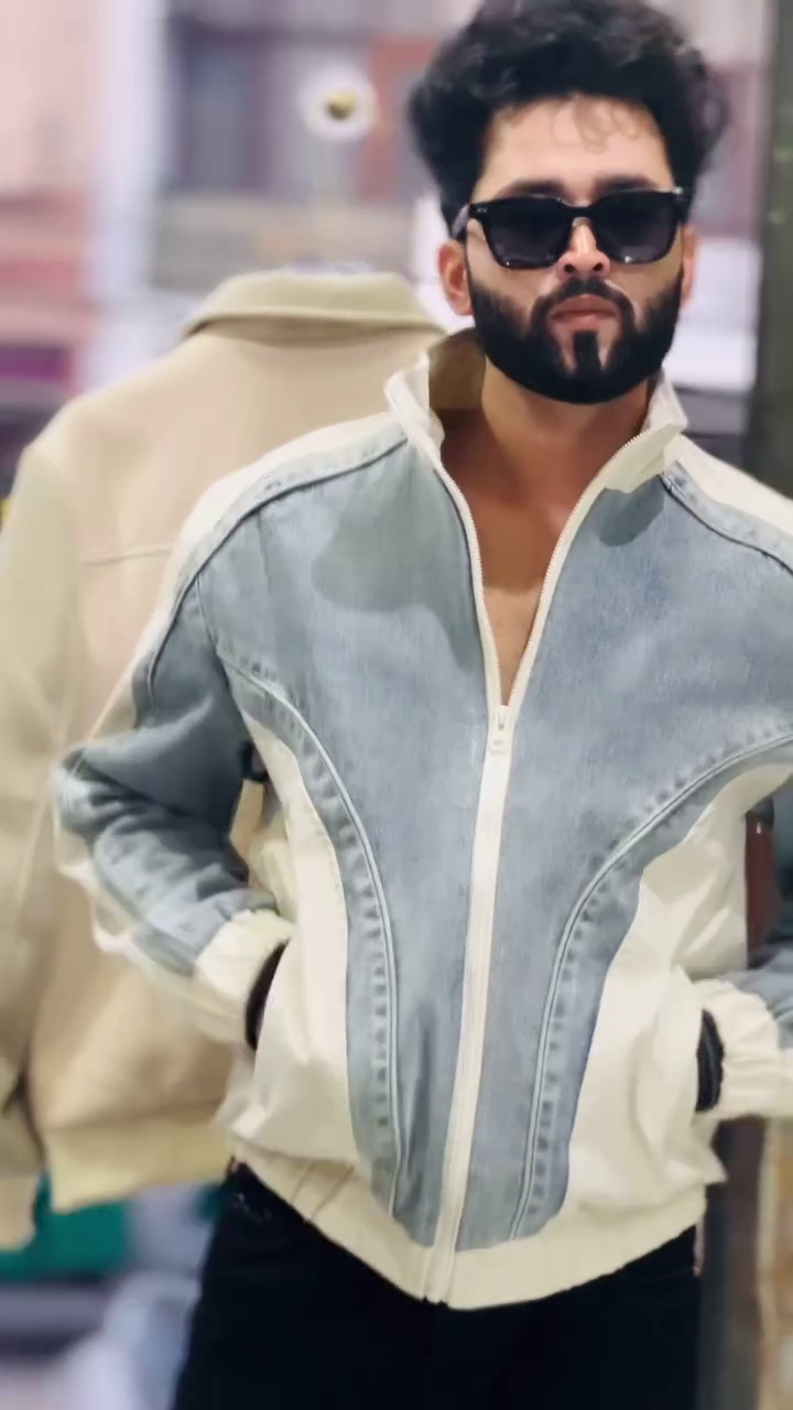 Urban Luxe Denim Fusion Jacket – Streetwear Statement 🔥🧥