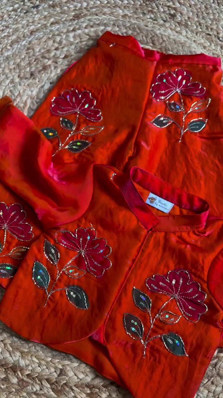 Royal Bloom Ethnic Kurta Set for Kids 🌸✨