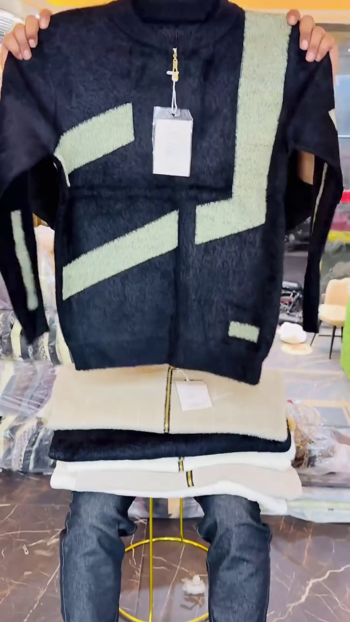 ✨ Urban Luxe Zippered Winter Sweater Jacket – Premium Warmth with Modern Edge ✨