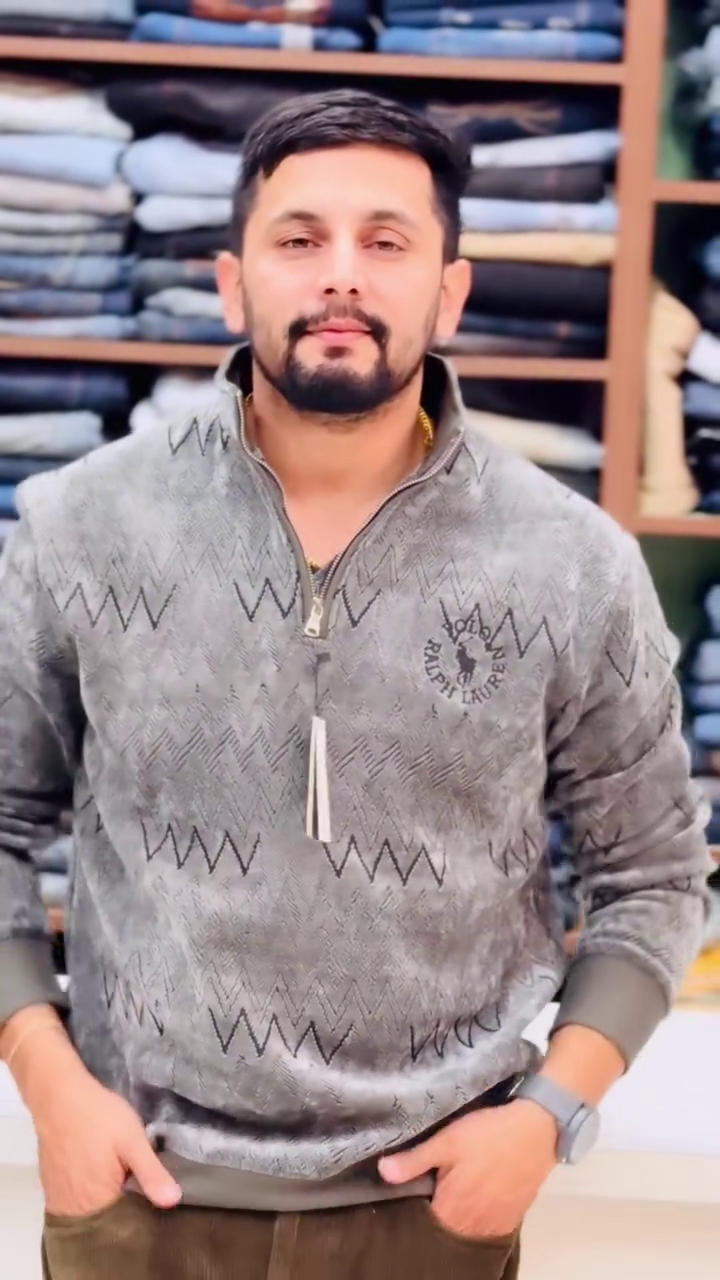 🌟 Premium Zig-Zag Knit Zipper Sweater – Smart Winter Essential ❄️🧥