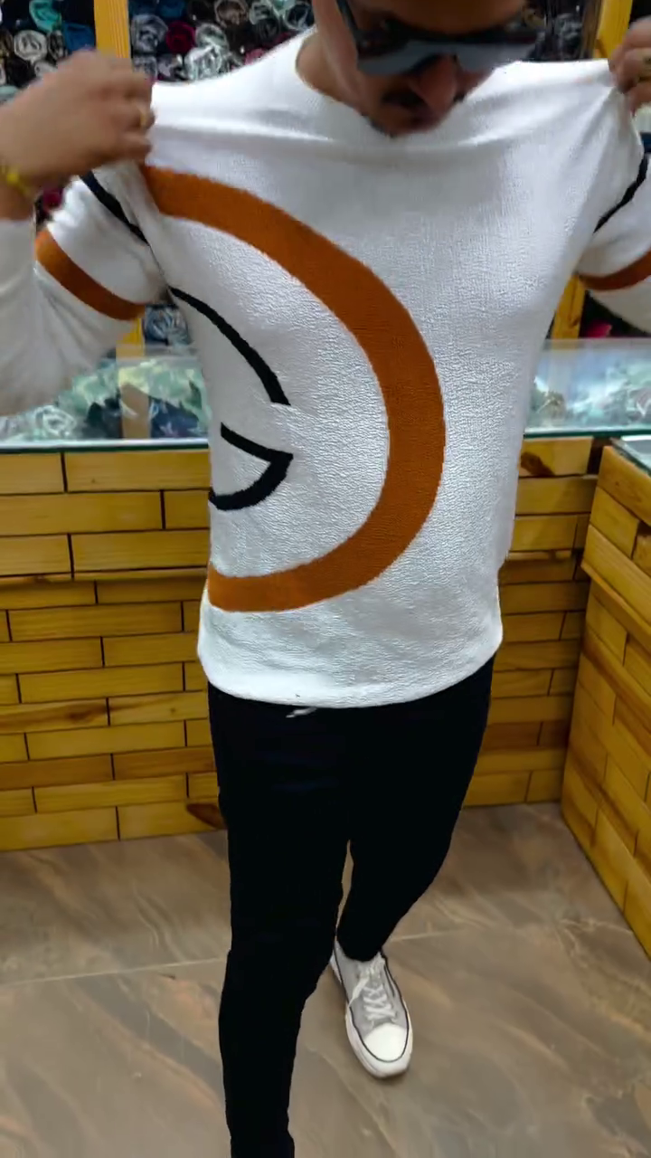 ✨ Urban Curve Knit Sweater – Modern Statement Edition ✨