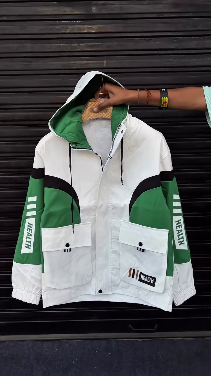 ✨ Urban Edge Color-Block Hooded Jacket ✨