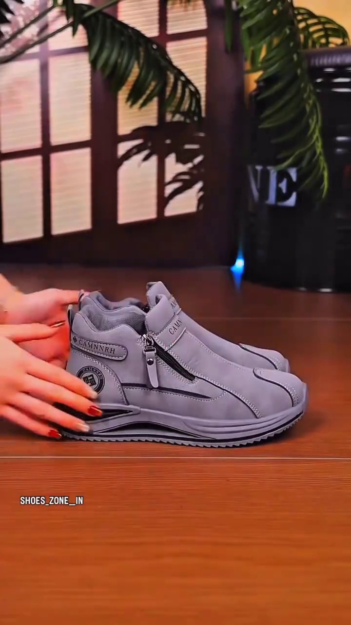 🌧️✨ StormFlex Grey Waterproof Zipper Boots – Style That Moves With You