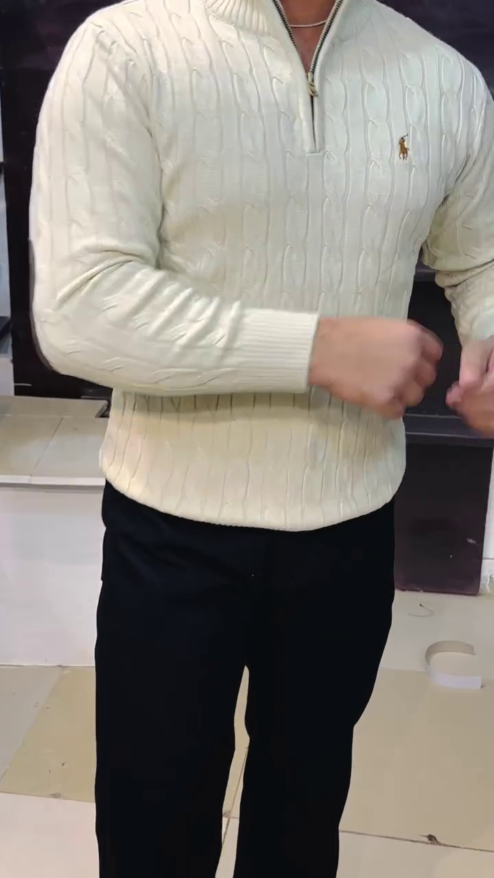 ✨ Premium Cable Knit Half-Zip Sweater – Timeless Winter Essential ✨