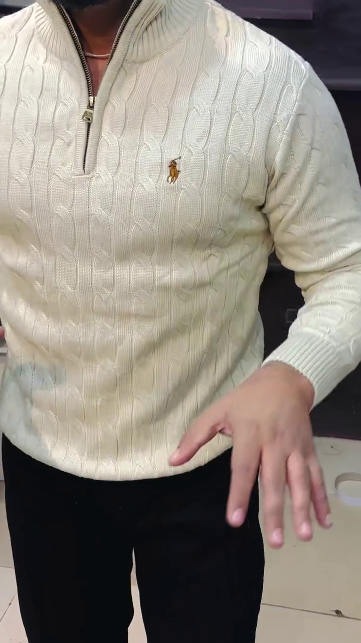 ✨ Premium Cable Knit Half-Zip Sweater – Timeless Winter Essential ✨