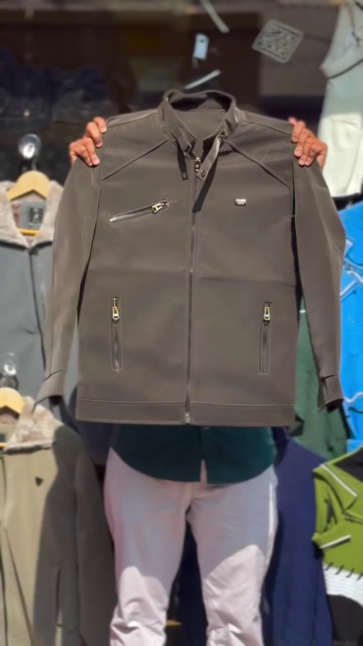 🔥 Urban Edge Olive Slim-Fit Zipper Jacket for Men