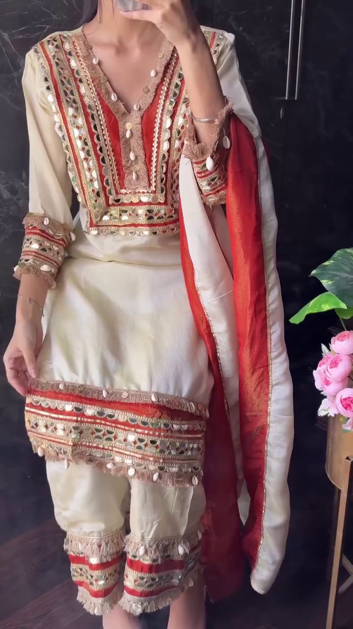 ✨ Regal Grace Embroidered Ethnic Suit Set with Dupatta ✨