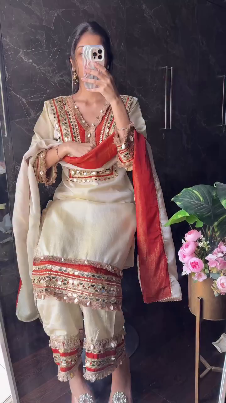 ✨ Regal Grace Embroidered Ethnic Suit Set with Dupatta ✨