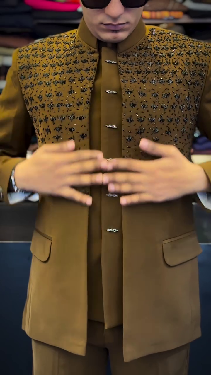 🌟 Royal Heritage Embroidered Nehru Jacket – Timeless Ethnic Elegance 🌟