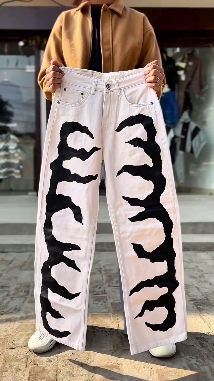 Urban Rebel Wide-Leg Denim Jeans for Men | Streetwear Statement Fit