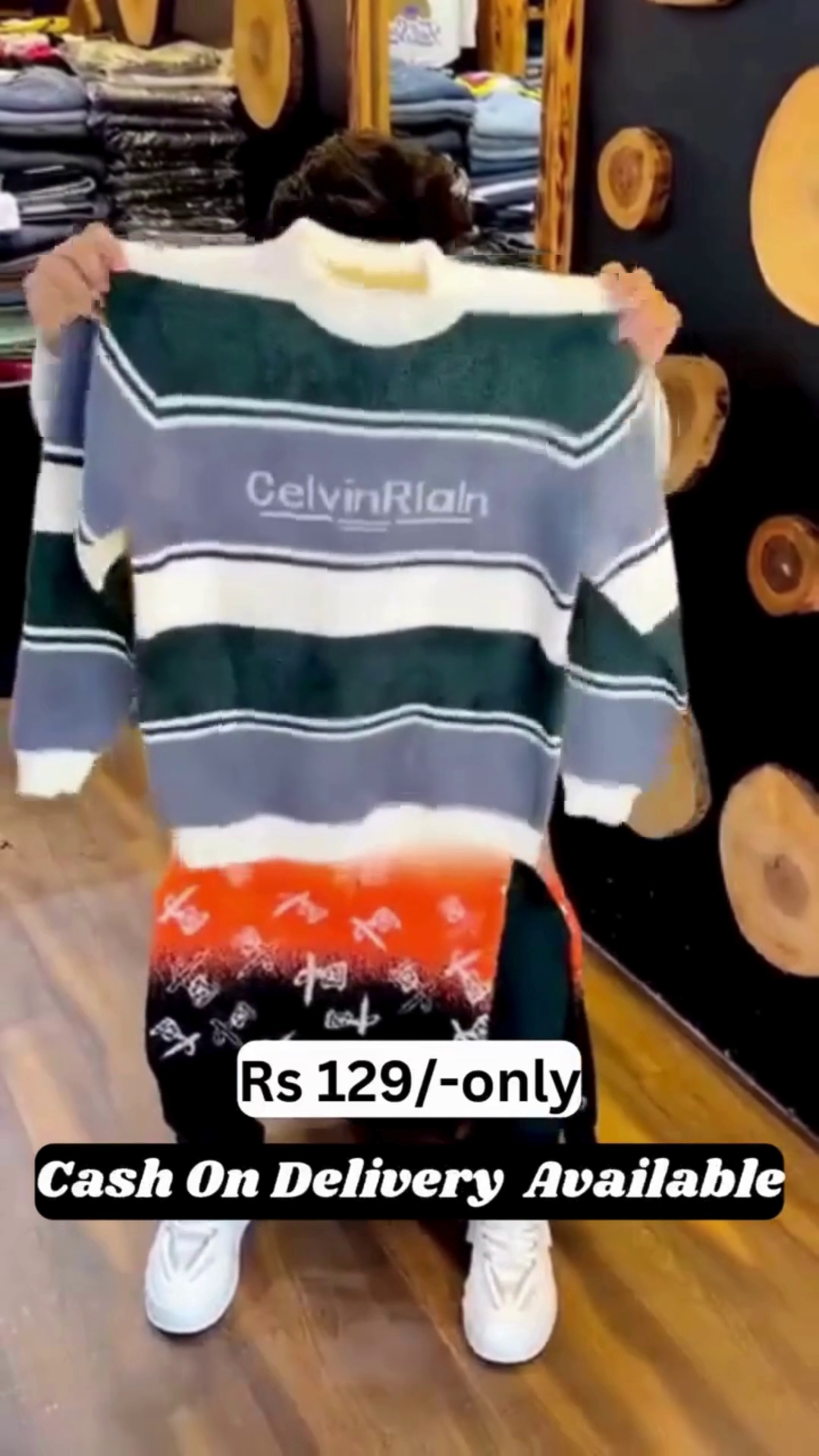 Classic Checker Panel Winter Sweater – Warm , Stylish , Budget Friendly