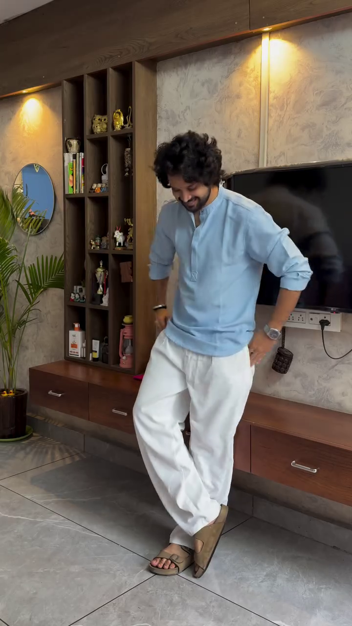 Grace Men’s Linen Kurta Set – Modern Ethnic Comfort Edition