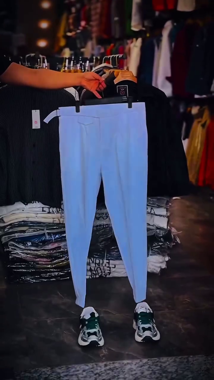 Gentleman Beige Slim-Fit Trousers