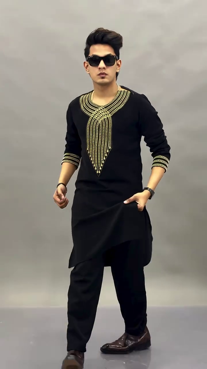 Special Royal  Kurta Combo for Men – Gold Embroidered Festive Set 👑✨