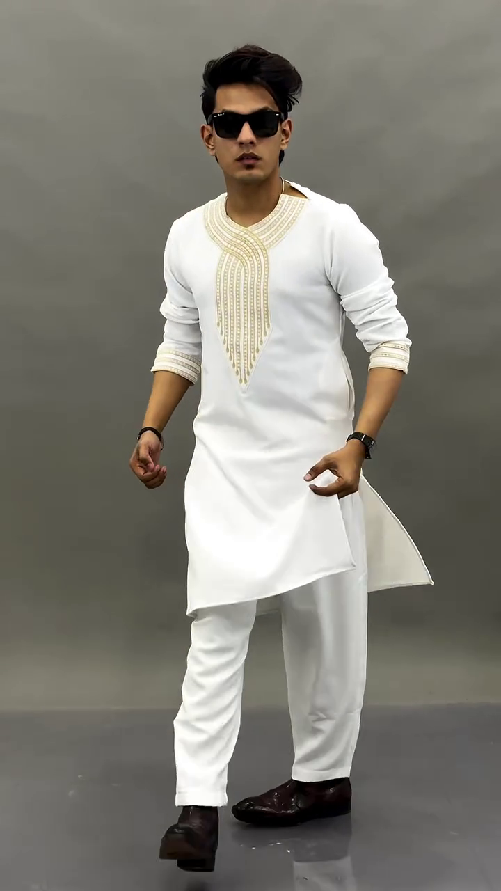 Special Royal  Kurta Combo for Men – Gold Embroidered Festive Set 👑✨