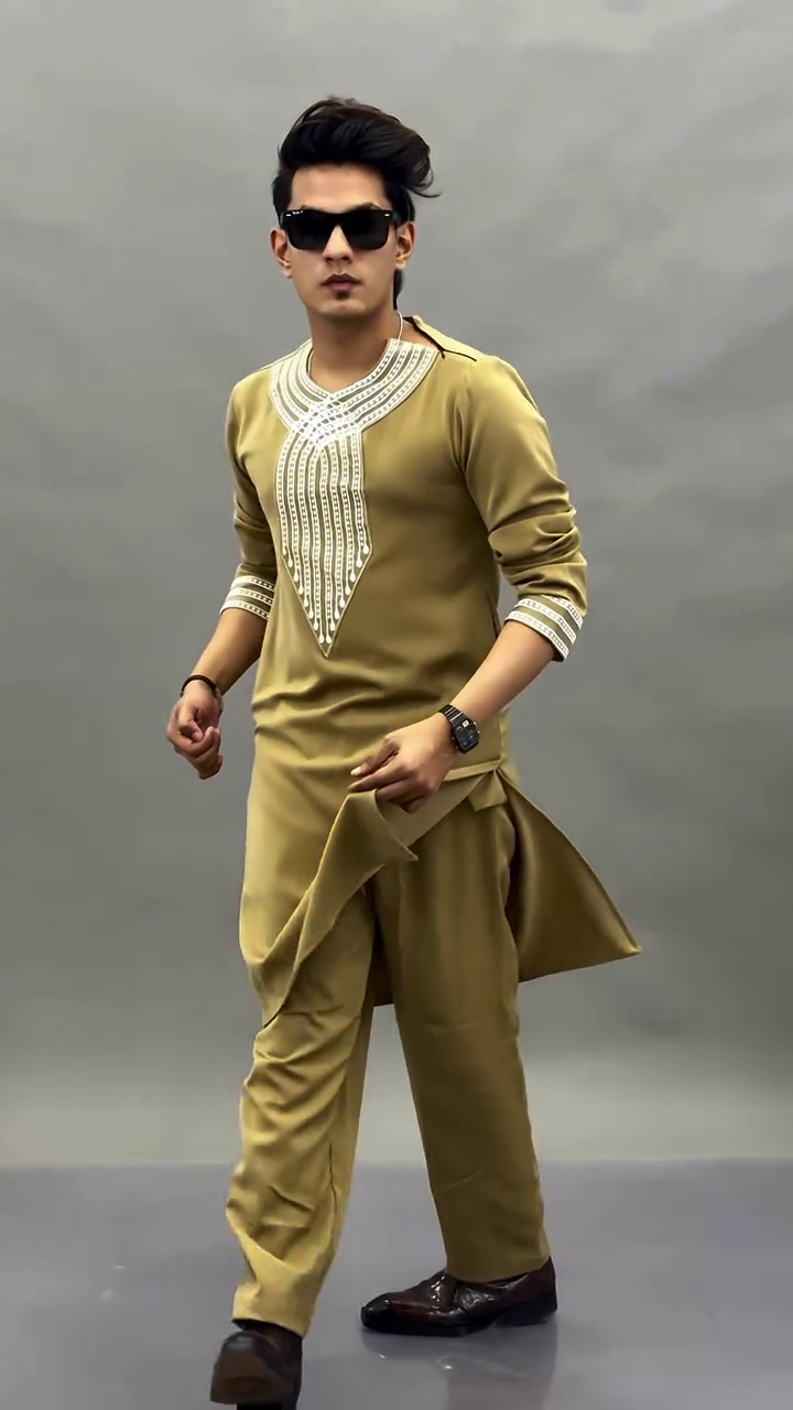 Special Royal  Kurta Combo for Men – Gold Embroidered Festive Set 👑✨