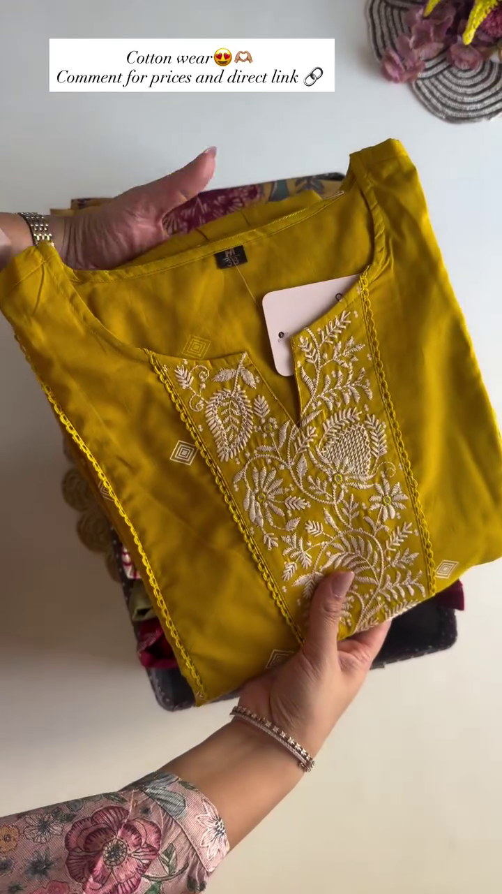 Pink Floral Top with White Pants