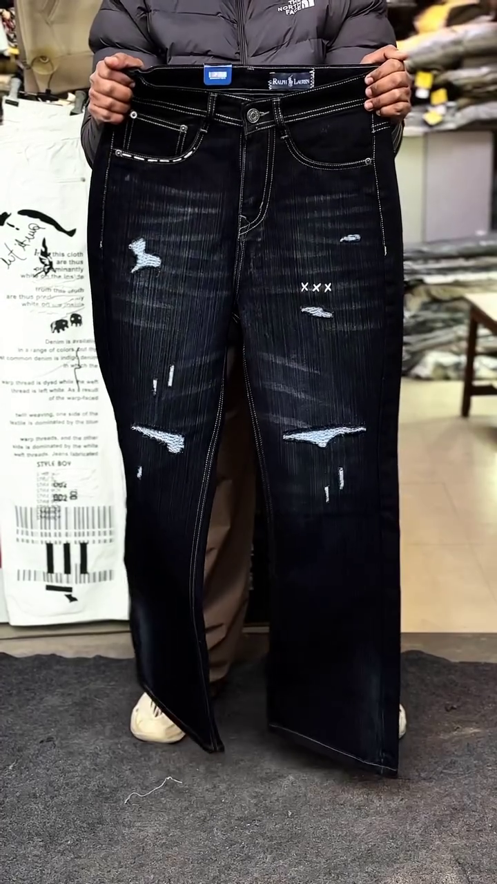 Midnight Distressed Denim