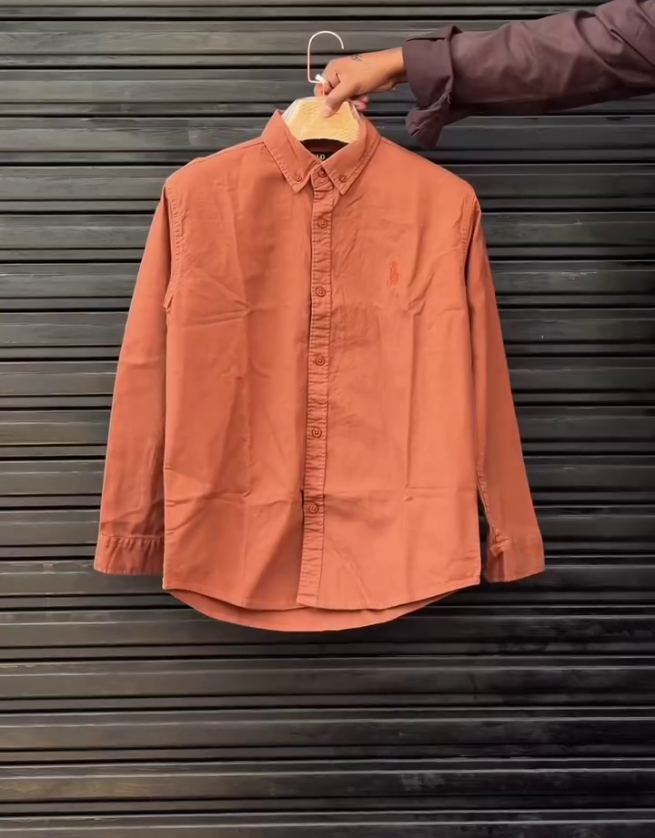 White Premium Button-Down Shirt