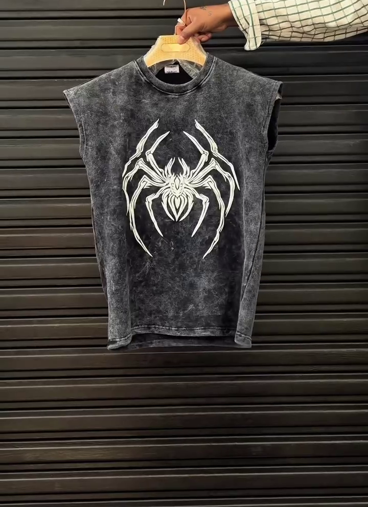 Sleeveless Graphic Streetwear T-Shirt