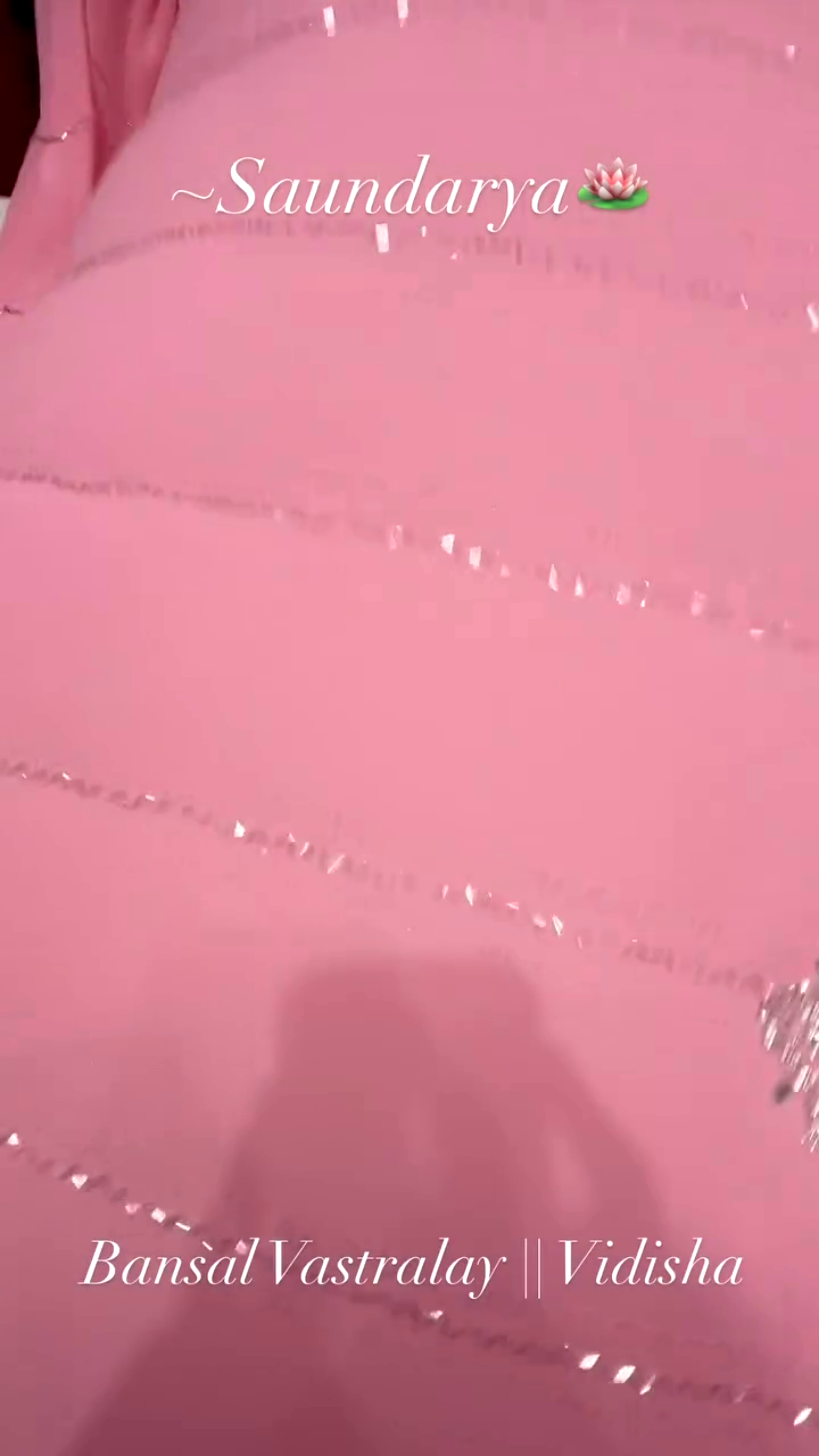 Elegant Pink Saree from Bansal Vastralay