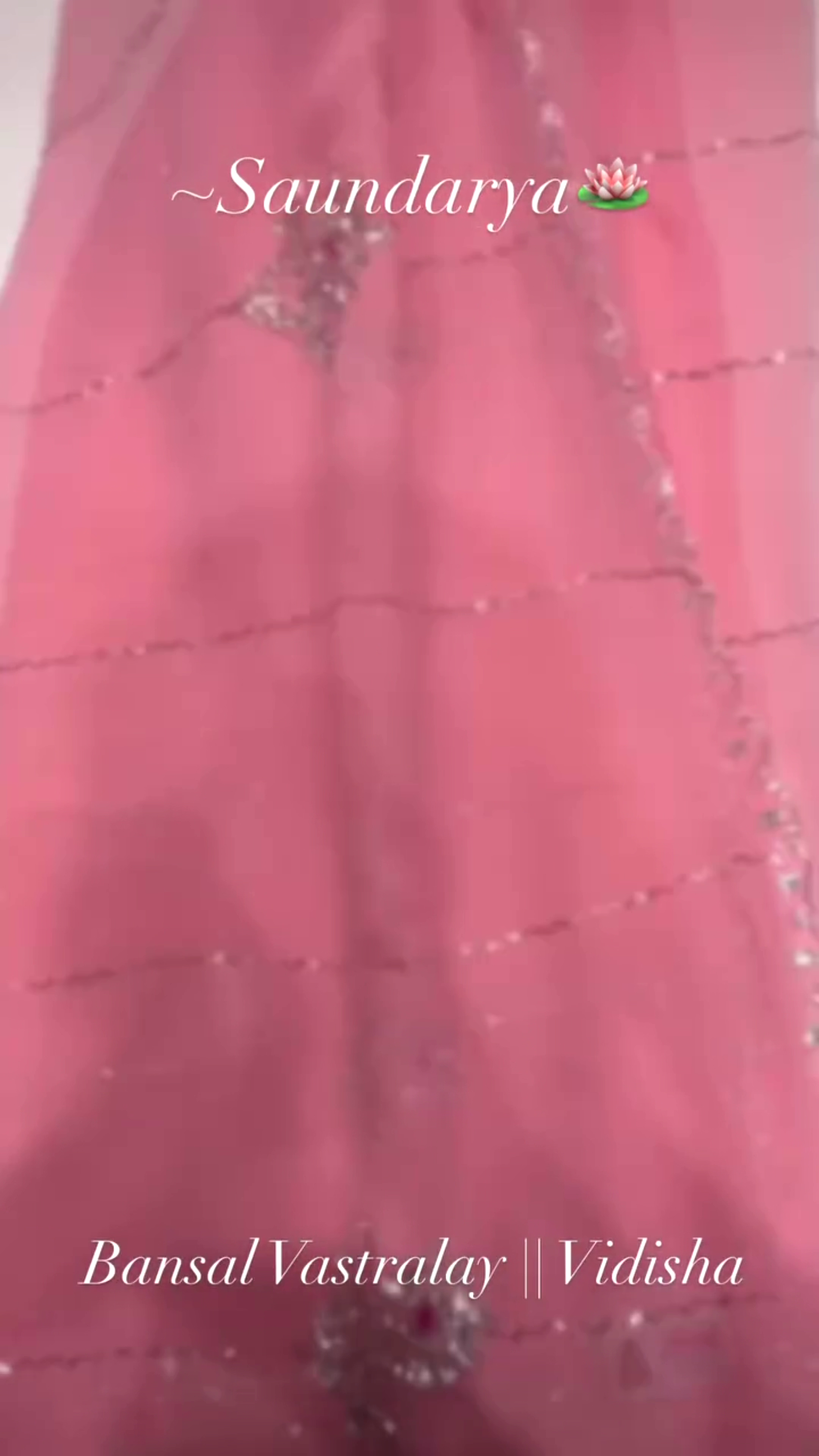 Elegant Pink Saree from Bansal Vastralay