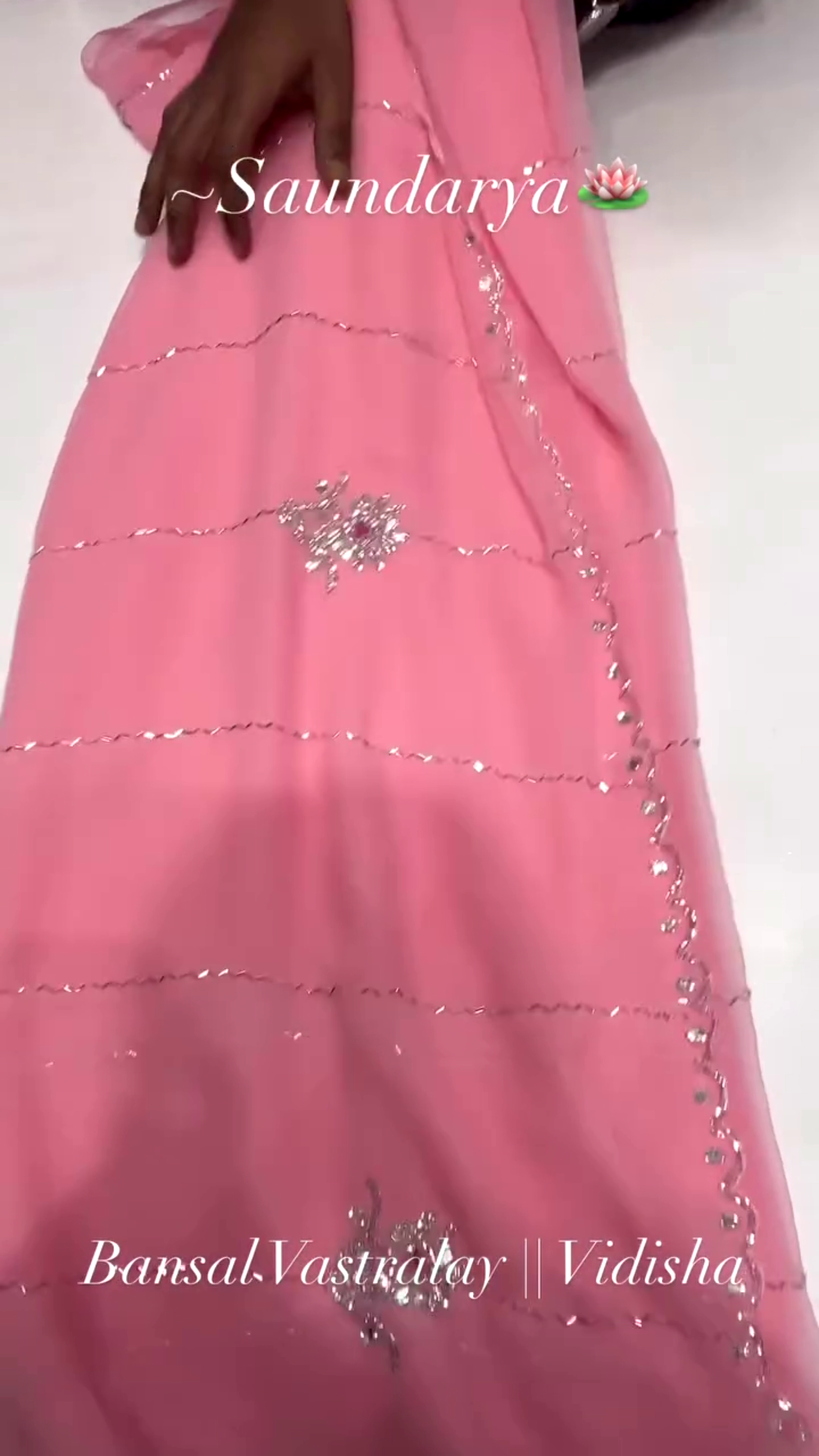 Elegant Pink Saree from Bansal Vastralay