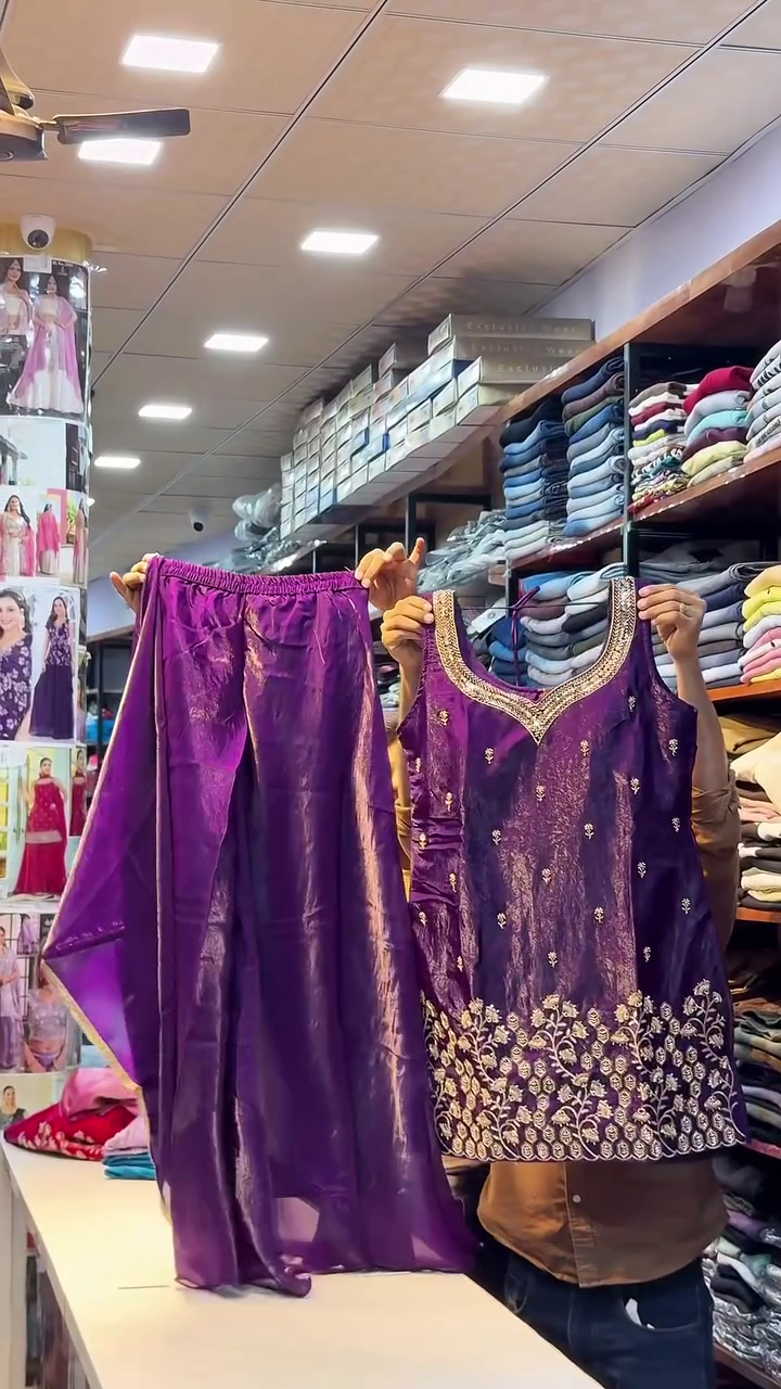 Elegant Teal Traditional Outfit with Embroidery