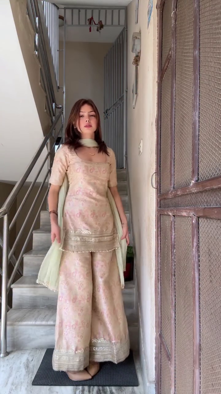 Sophisticated Beige Traditional Suit