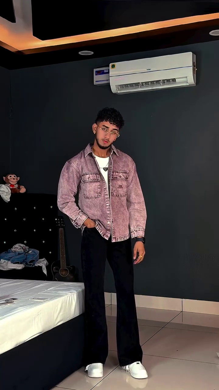 Elegant Black Shirt with Majestic Horse Graphic