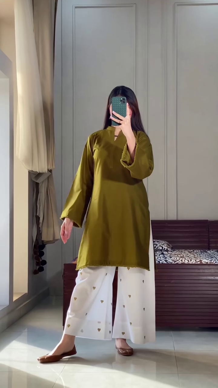 Minimalist Mustard Kurta