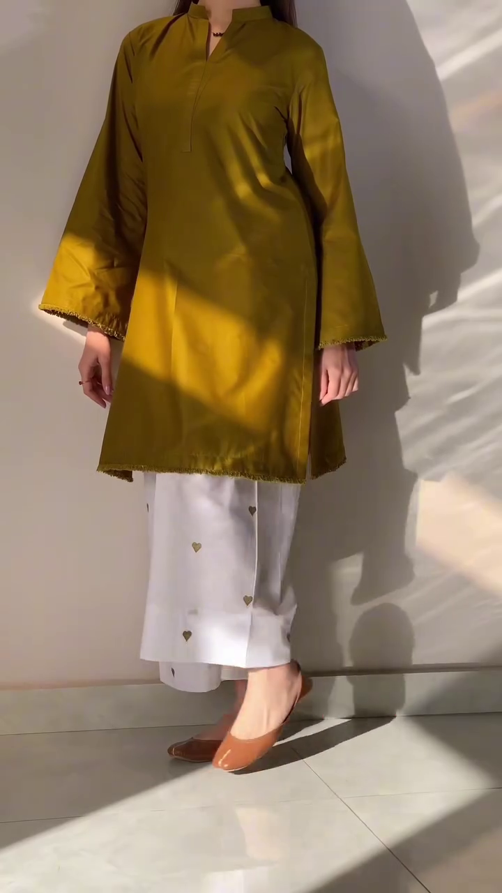 Minimalist Mustard Kurta