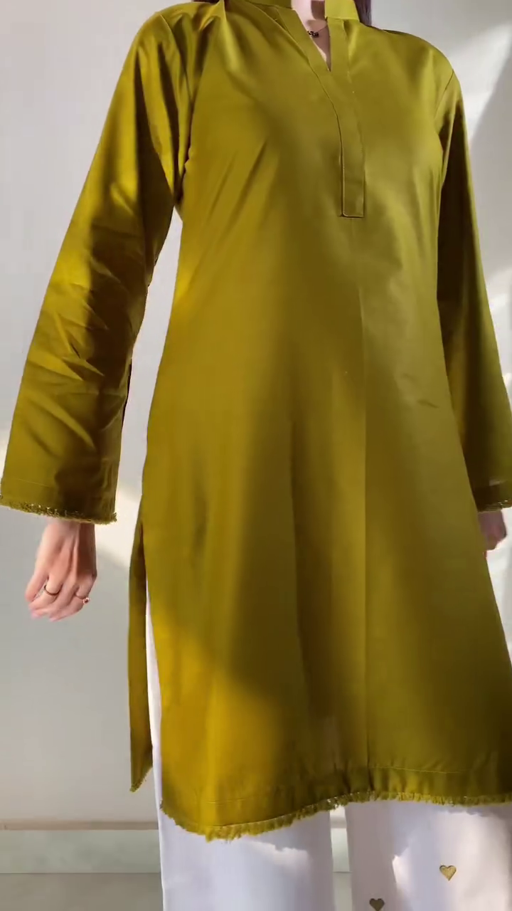 Minimalist Mustard Kurta