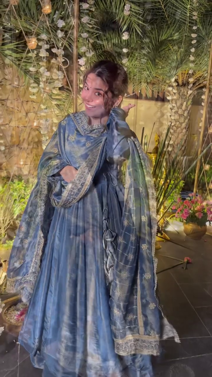 Luxury Designer Anarkali Gown for Elegant Festive Occasions