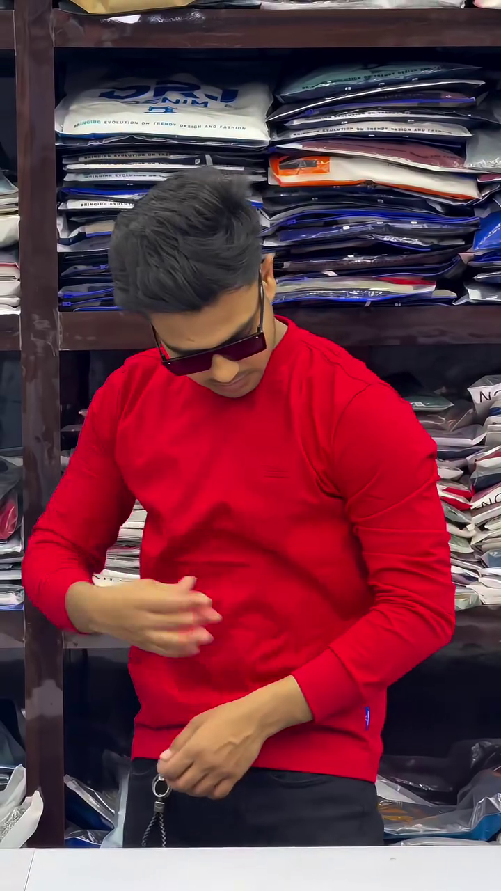 Premium Dark Green Crew Neck Sweatshirt for Men