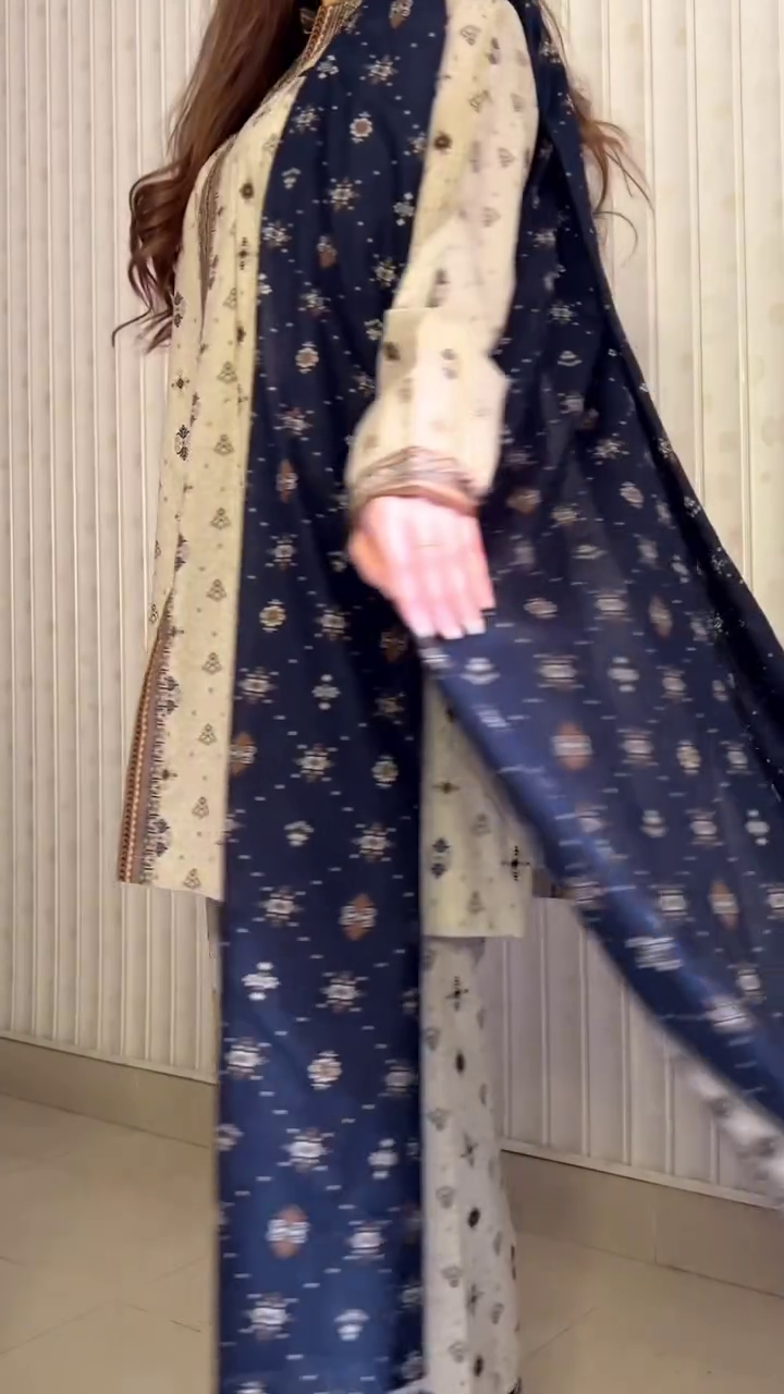 Elegant Printed 3-Piece Suit for Women