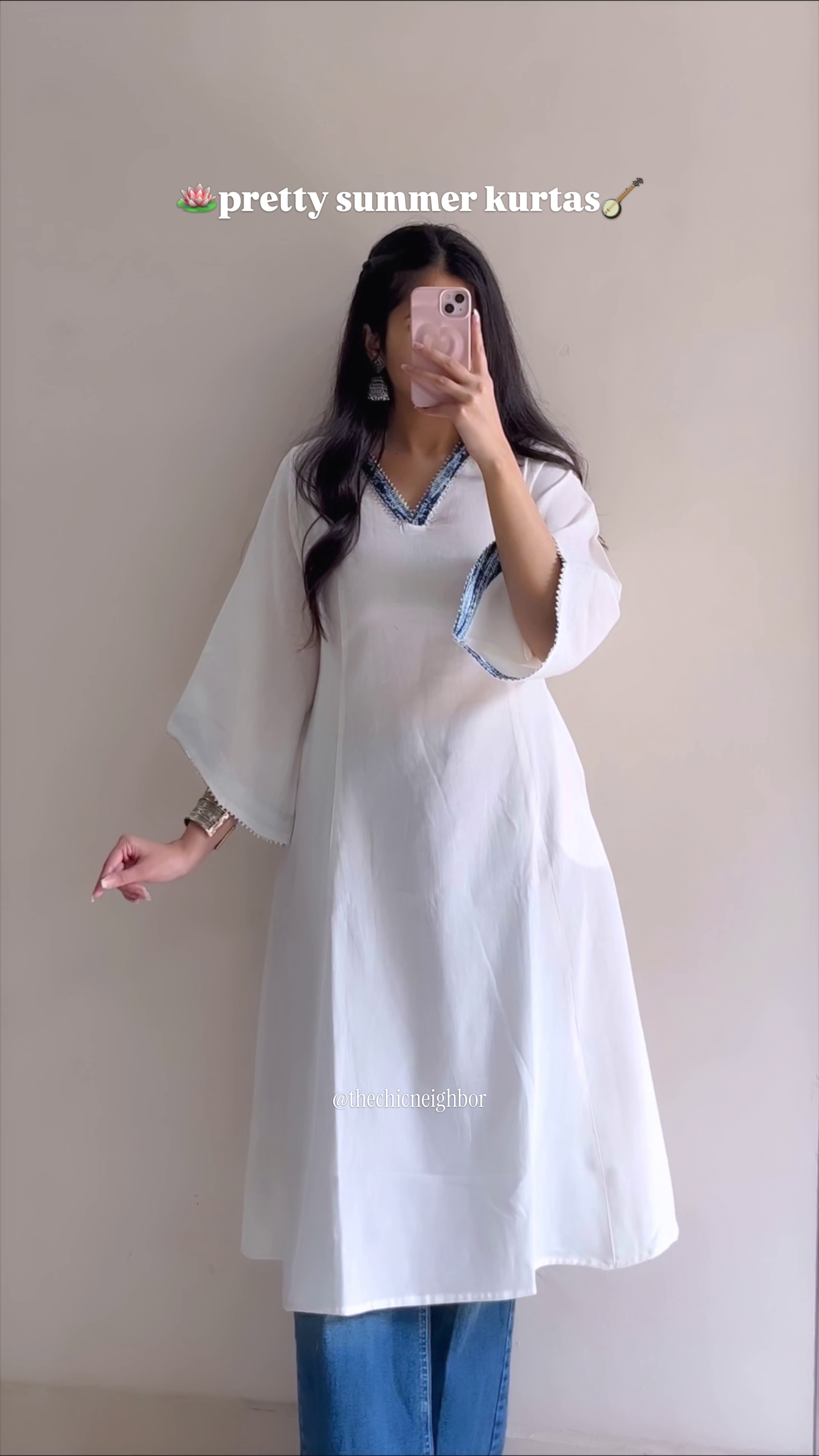 Elegant Pink Summer Kurta for Women