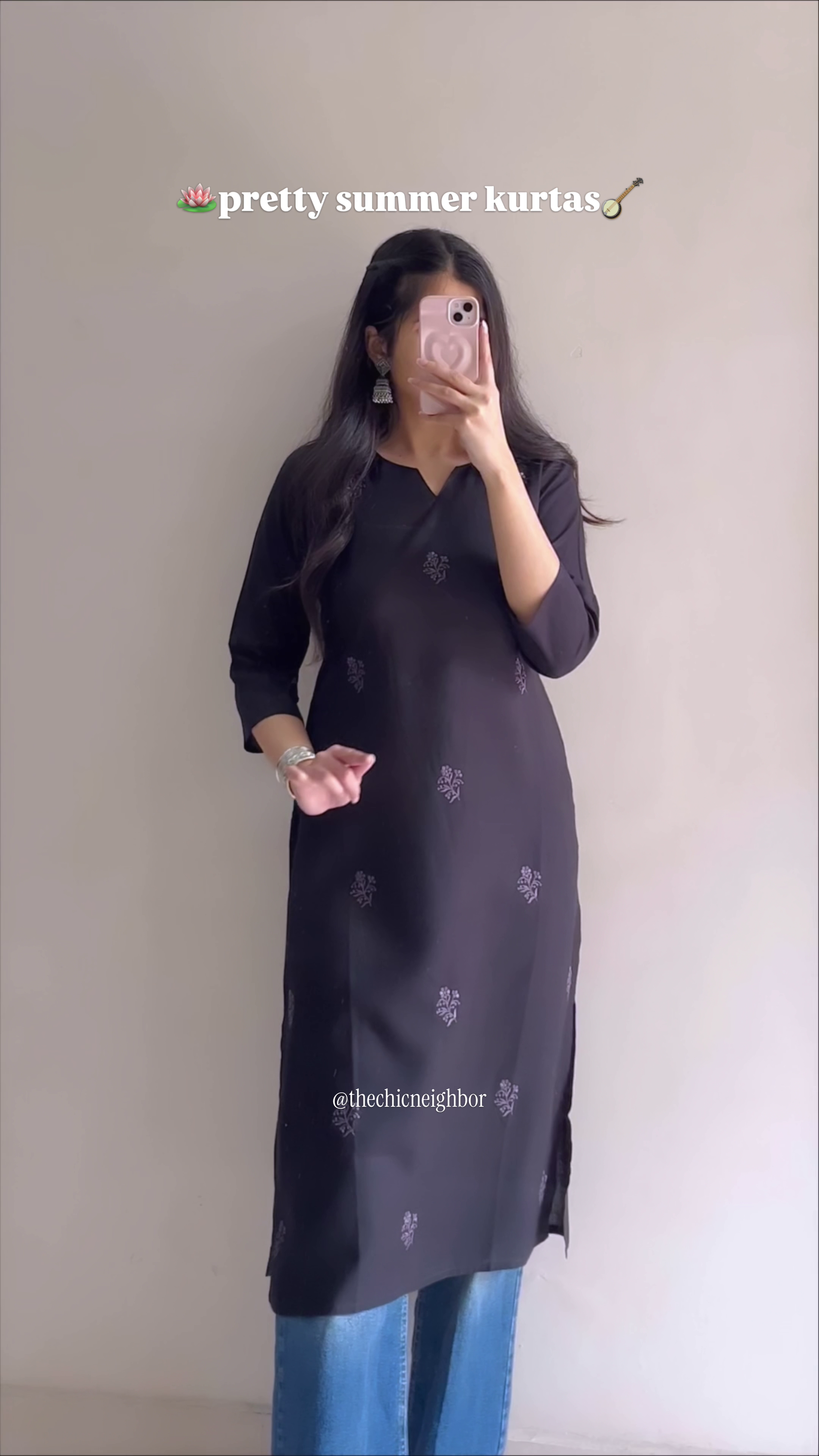 Elegant Pink Summer Kurta for Women