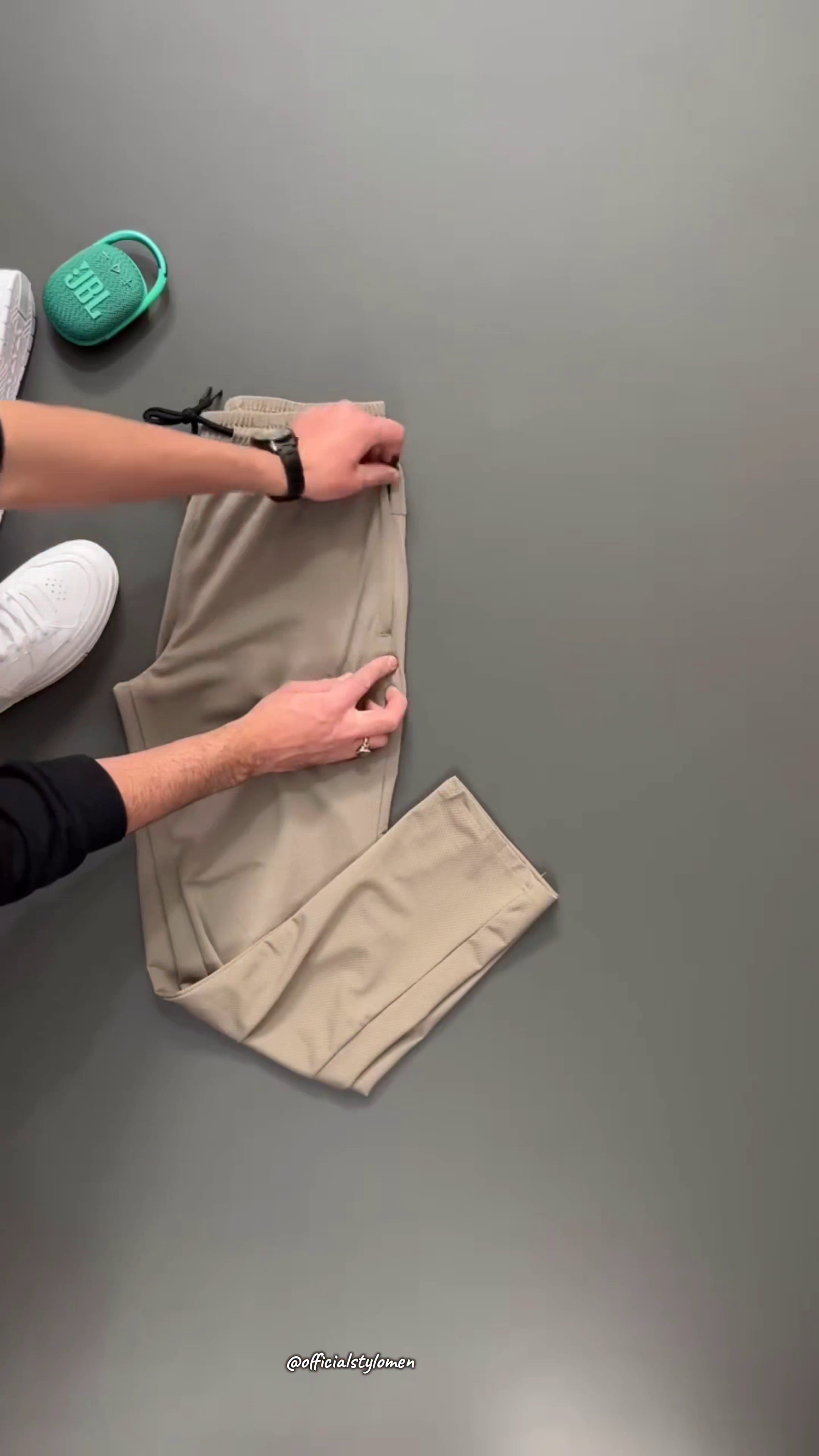 White Polo T-Shirt with Jogger Pants Set