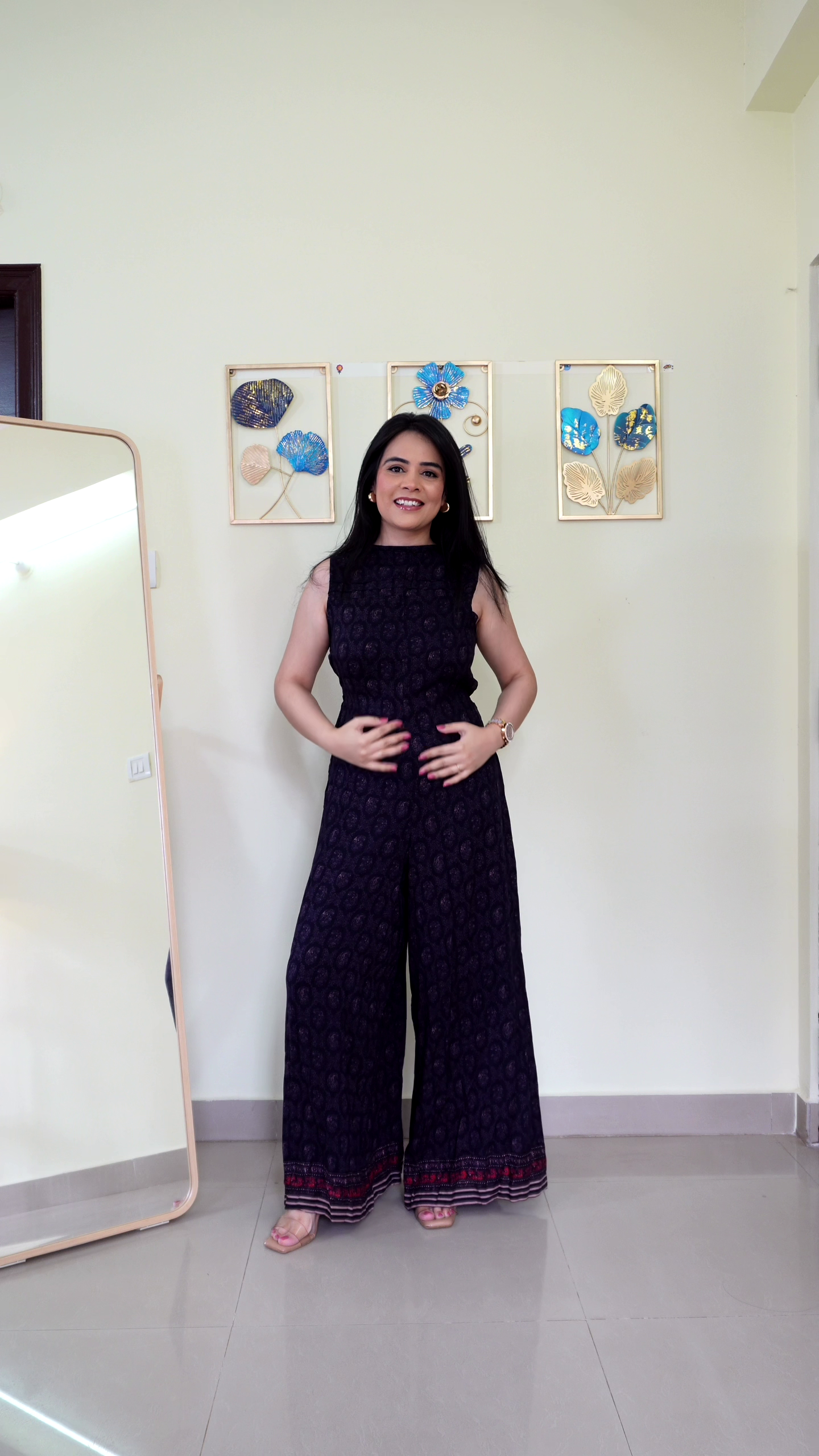 Elegant Black Sleeveless Jumpsuit