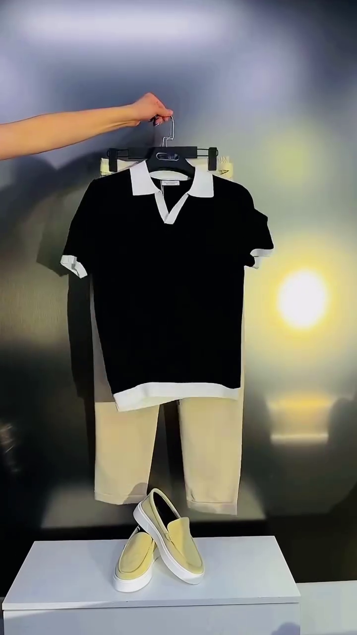 Black Polo Co-Ord Set