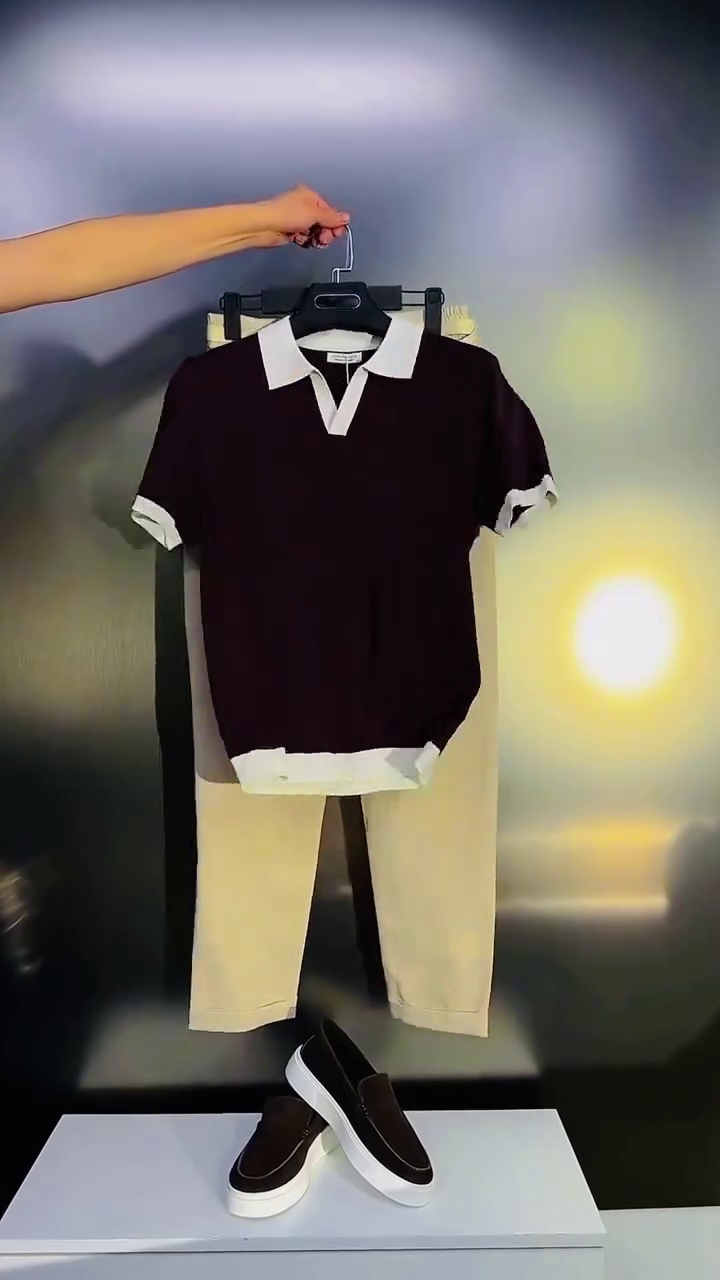 Black Polo Co-Ord Set