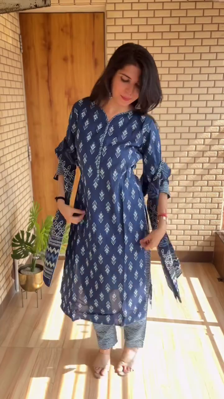 Maroon Ethnic Suit with Dupatta