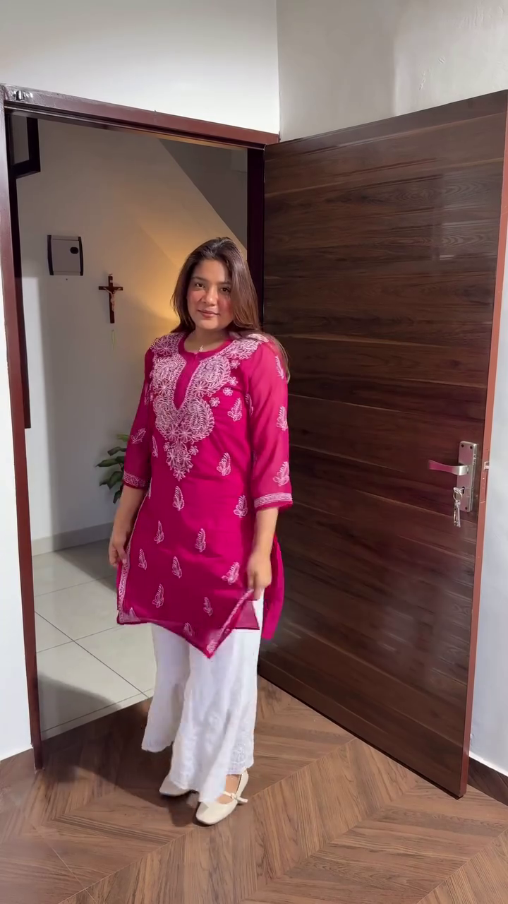 Pink Stylis Kurta