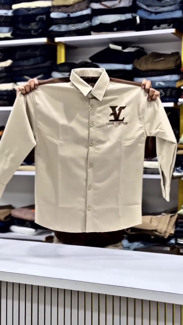 Gold & White Designer Shirt