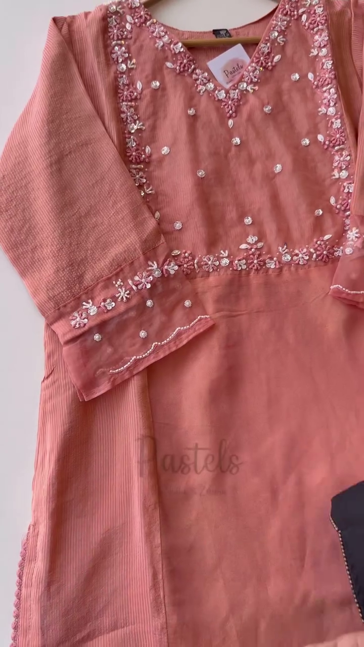 Pastel Embroidered Ethnic Suit Set