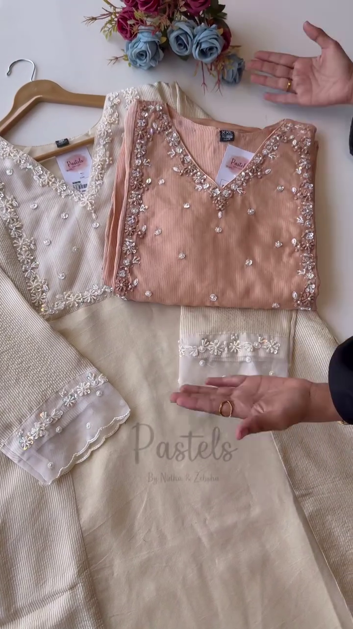 Pastel Embroidered Ethnic Suit Set