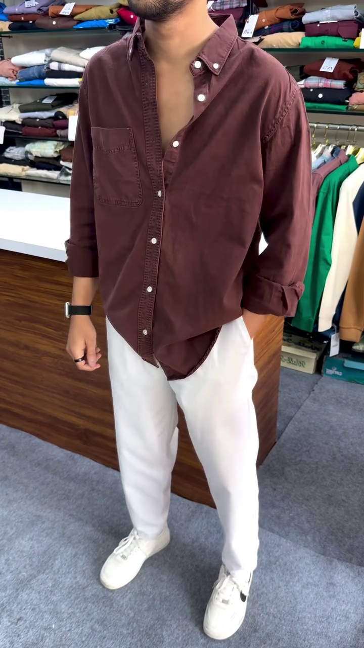 Classic Brown Casual Shirt