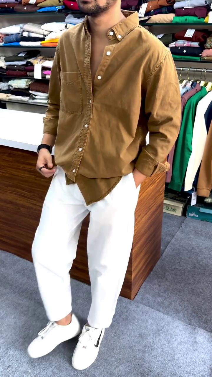 Classic Brown Casual Shirt